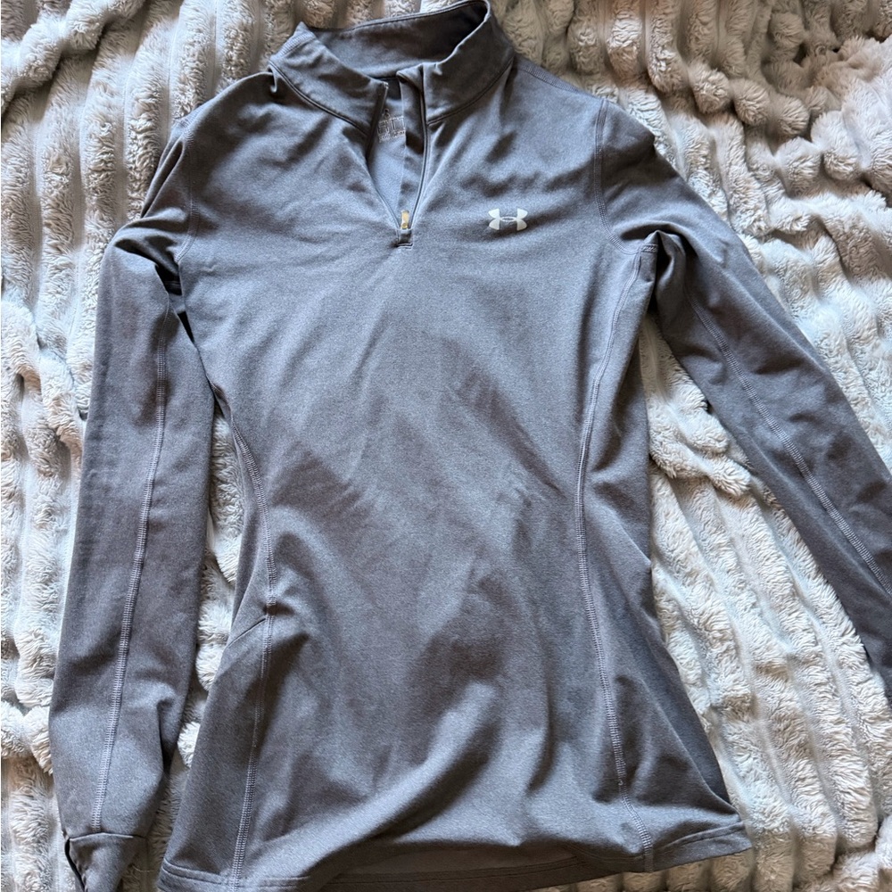 Under Armour Light Gray Half-Zip Pullover